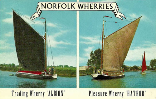 ALBION - Norfolk Wherry - Photo: ©2012 Ian Boyle - www.simplonpc.co.uk - Simplon Postcards