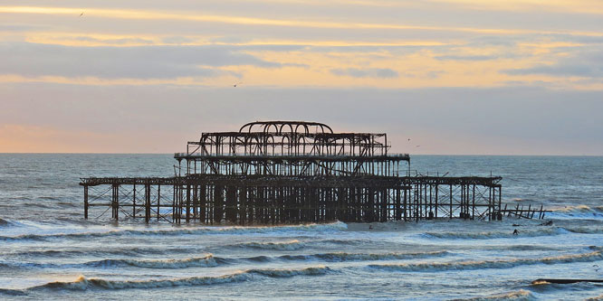 Brighton West Pier Remains in 2012 - Photo: � Ian Boyle, 27th December 2012 - www.simplonpc.co.uk