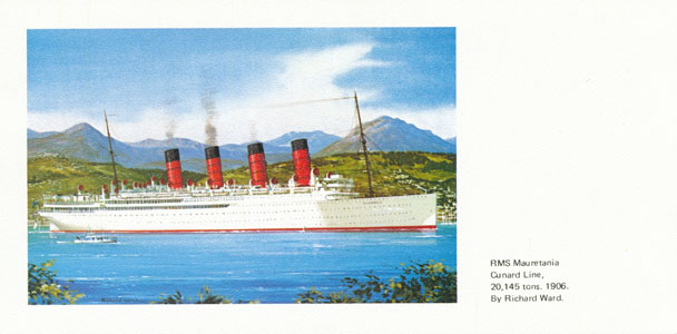 MAURETANIA - Cunard Line - www.simplonpc.co.uk