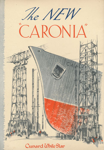 Cunard CARONIA of 1948 - launch Brochure - www.simplonpc.co.uk