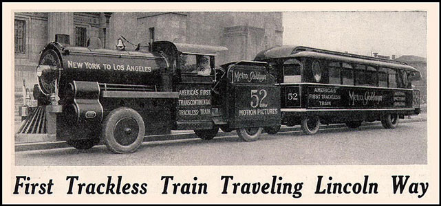 MGM Trackless Train 1925 - www.simplonpc.co.uk