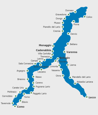 Map of Lago di Como