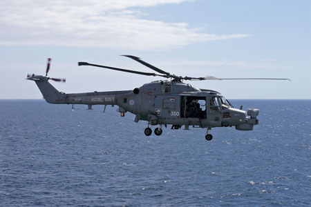 Lynx helicopter from HMS CUMBERLAND - Photo: © Ian Boyle, 17th July 2010 - www.simplonpc.co.uk