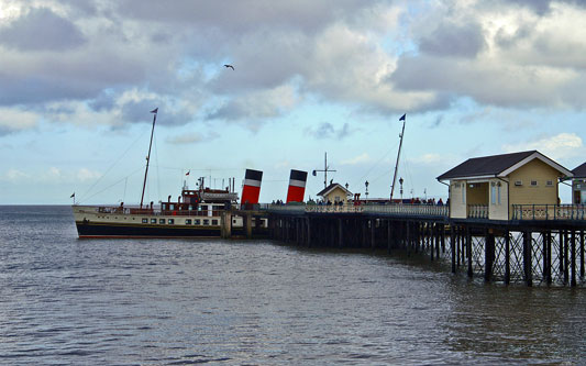Penarth Pier with PS WAVERLEY