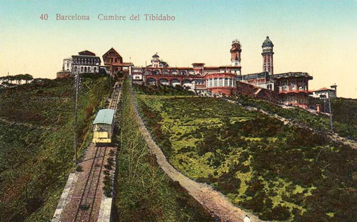Barcelona - Tibidabo Funicular - www.simplompc.co.uk - Simplon Postcards