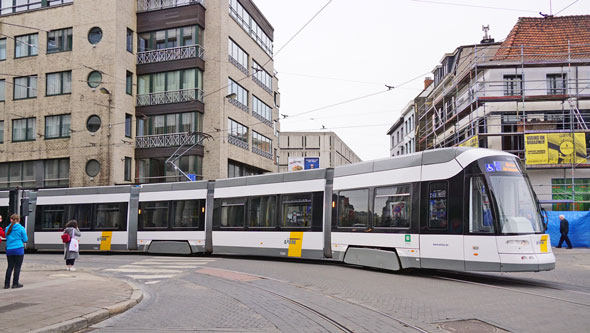 Flexity 2 'Albatros' De Lijn tram in Antwerp - Photo: � Ian Boyle, 9th March 2017