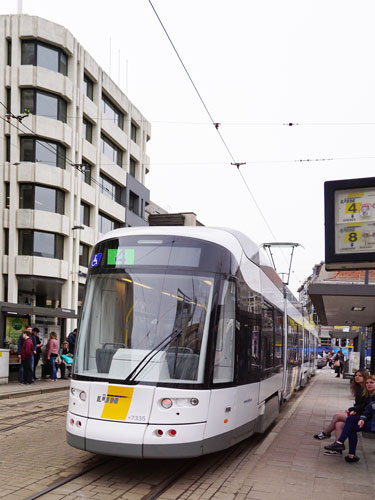 Flexity 2 'Albatros' De Lijn tram in Antwerp - Photo: � Ian Boyle, 9th March 2017