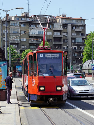 Belgrade KT4 Tram - www.spimplonpc.co.uk - Photo: ©Ian Boyle 17th May 2016