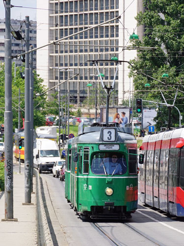 Belgrade ex-Basel Be4/6 Tram - www.spimplonpc.co.uk - Photo: ©Ian Boyle 17th May 2016