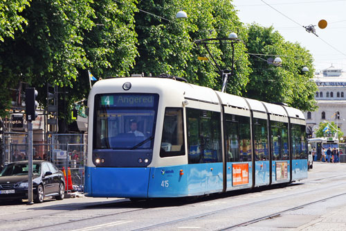 Gothenburg M32 Trams - Photo: ©2013 Ian Boyle - www.simplompc.co.uk - Simplon Postcards