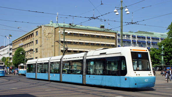 Gothenburg M32 Trams - Photo: ©2013 Ian Boyle - www.simplompc.co.uk - Simplon Postcards