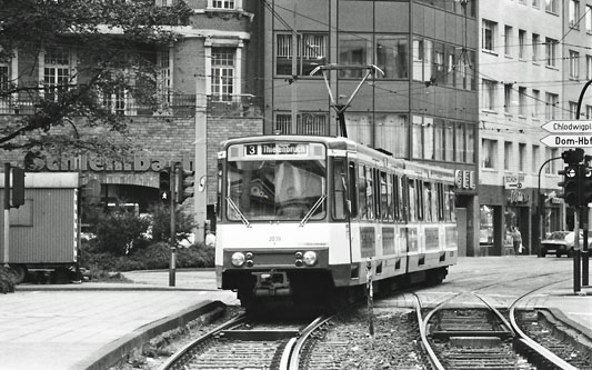 Koln-Bonn Stadtbahn Trams - www.simplonpc.co.uk - Photo: ©1980 Ian Boyle