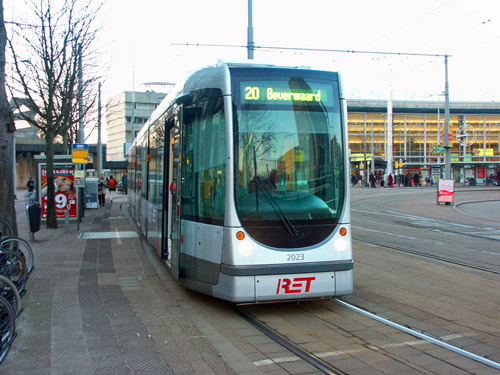 Rotterdam RET Citadis Trams - Photo: ©2004 Ian Boyle - www.simplompc.co.uk - Simplon Postcards