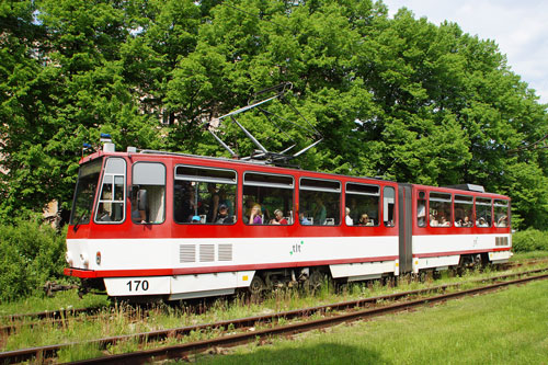 Tallinn Tatra KT4 tram - www.simplonpc.co.uk - Photo: �2013 Ian Boyle