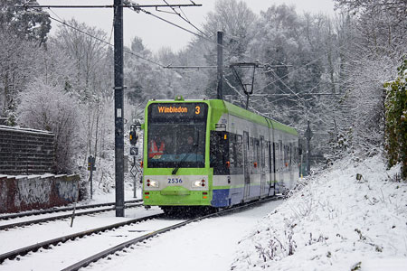 Croydon Tramlink in the Snow - Photo: � Ian Boyle, 6th January 2010