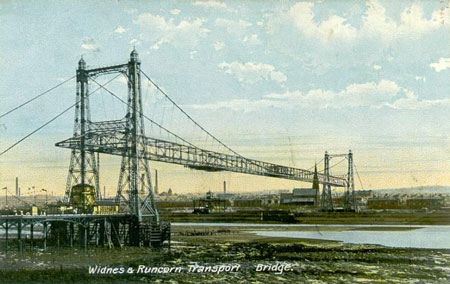 WIDNES-RUNCORN TRANSPORTER BRIDGE - www.simplompc.co.uk - Simplon Postcards