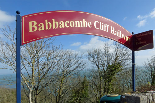 Babbacombe Cliff Railway - Upper Station - Photo: ©Ian Boyle 1st March 2015