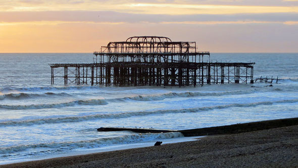Brighton West Pier Remains in 2012 - Photo: � Ian Boyle, 27th December 2012 - www.simplonpc.co.uk