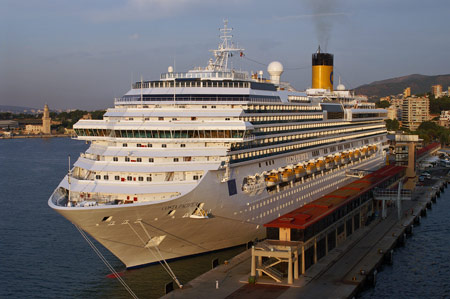 COSTA PACIFICA at Palma - Photo: © Ian Boyle, 26th August 2009