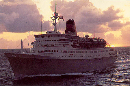 SAGAFJORD - Cunard Line - Norwegian America Line - Simplon Postcards - www.simplonpc.co.uk