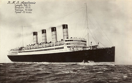 Aquitania of Cunard Line - www.simplonpc.co.uk