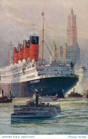 AQUITANIA - Cunard Line - www.simplonpc.co.uk