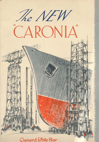 Cunard CARONIA of 1948 - launch Brochure - www.simplonpc.co.uk