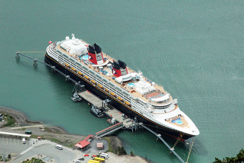 DISNEY WONDER at Juneau, Alaska  -  Images:  Marvin Jensen, 19th June 2015 - www.simplonpc.co.uk