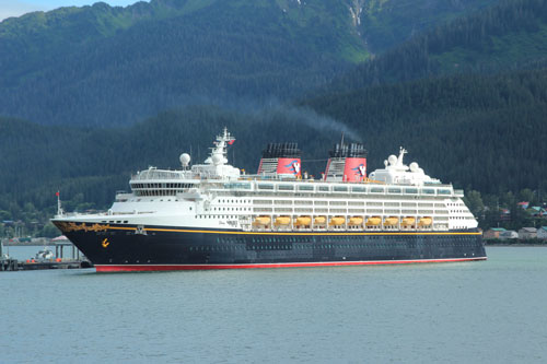 DISNEY WONDER at Juneau, Alaska  -  Images:  Marvin Jensen, 19th June 2015 - www.simplonpc.co.uk