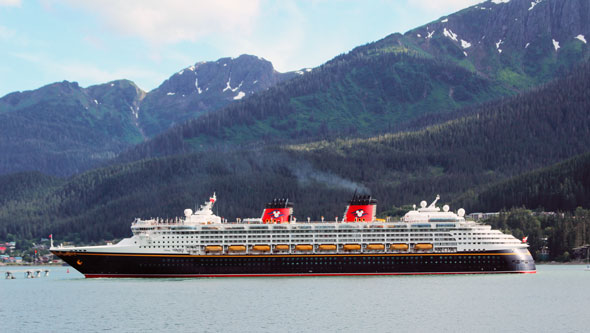 DISNEY WONDER at Juneau, Alaska  -  Images:  Marvin Jensen, 19th June 2015 - www.simplonpc.co.uk