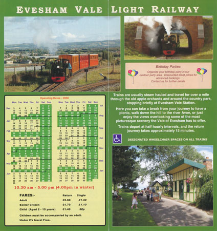 EVESHAM VALE LIGHT RAILWAY - www.simplonpc.co.uk