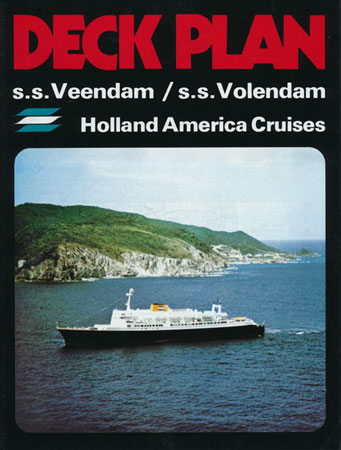 VOLENDAM - VEENDAM 1973 Deck Plan - www.simplonpc.co.uk - Simplon Postcards