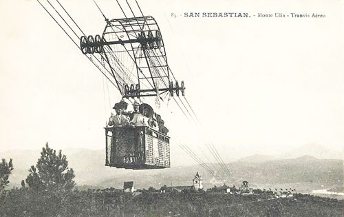 San Sebastian / Donostia - Monte Ulia cableway - www.simplompc.co.uk - Simplon Postcards