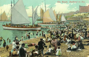Sailing boats at Southend pre-WW1