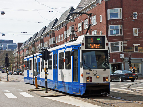 GVB Amsterdam Trams - BN 11G - www.simplonpc.co.uk