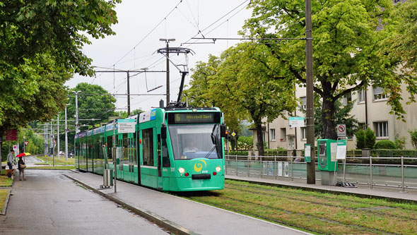 Basel Be6/8 Combino Tram - www.simplonpc.co.uk - Photo: ©Ian Boyle 26th July 2017