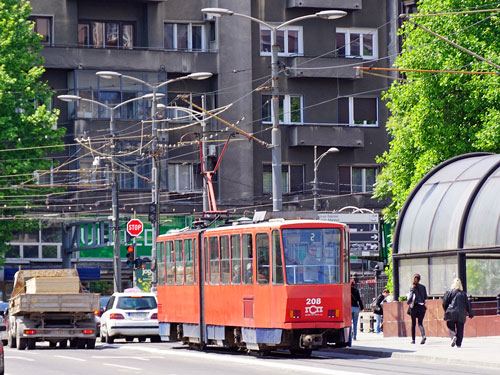 Belgrade KT4 Tram - www.spimplonpc.co.uk - Photo: ©Ian Boyle 17th May 2016