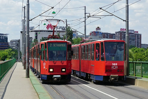 Belgrade KT4 Trams - www.simplonpc.co.uk - Photo: ©Ian Boyle 17th May 2016