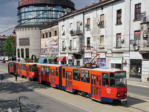 Belgrade KT4 Trams - www.simplonpc.co.uk - Photo: Ian Boyle 17th May 2016