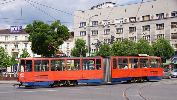 Belgrade KT4 Trams - www.simplonpc.co.uk - Photo: Ian Boyle 17th May 2016