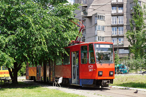 Belgrade KT4 Trams - www.simplonpc.co.uk - Photo: Ian Boyle 17th May 2016