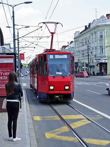 Belgrade KT4 Tram - www.spimplonpc.co.uk - Photo: ©Ian Boyle 17th May 2016