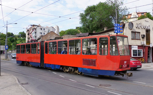 Belgrade KT4 Tram - www.spimplonpc.co.uk - Photo: ©Ian Boyle 17th May 2016