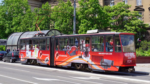 Belgrade KT4 Tram - www.spimplonpc.co.uk - Photo: ©Ian Boyle 17th May 2016