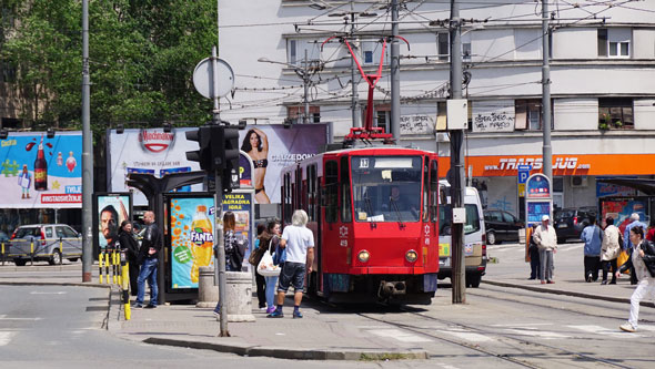 Belgrade KT4 Tram - www.spimplonpc.co.uk - Photo: ©Ian Boyle 17th May 2016