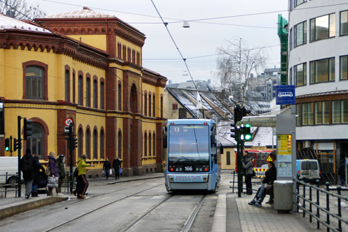 Oslo Trams - Photo: © Ian Boyle 10th December 2012- www.simplompc.co.uk - Simplon Postcards