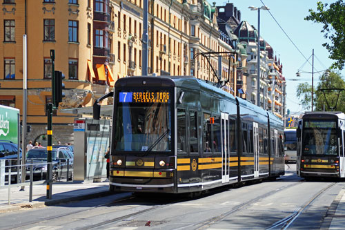 Stockholm Trams - Photo: ©2011 David Pennock - www.simplompc.co.uk - Simplon Postcards