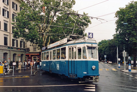 Zurich Trams - www.simplonpc.co.uk - Photo: ©1988 Ian Boyle