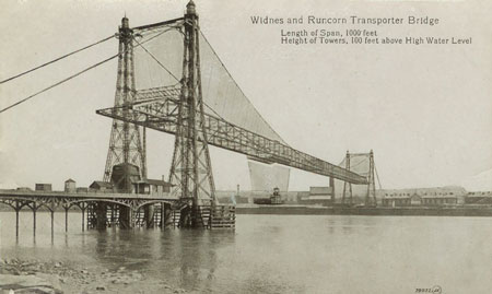 WIDNES-RUNCORN TRANSPORTER BRIDGE - www.simplompc.co.uk - Simplon Postcards